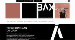 Desktop Screenshot of baxadvocaten.nl